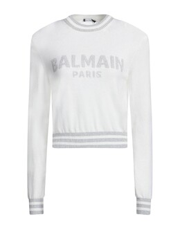 Balmain: Белый свитер 
