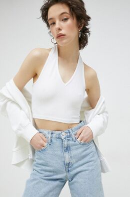 Tommy Jeans: Белый топ 