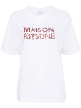 Maison Kitsuné: Белая футболка 