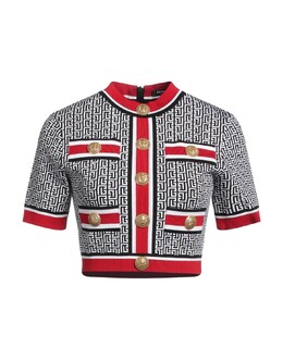 Balmain: Белый свитер 