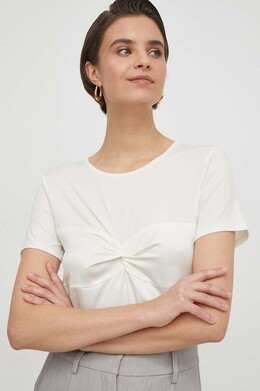 Sisley: Бежевая футболка 
