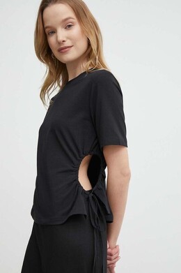 Sisley: Чёрная футболка 