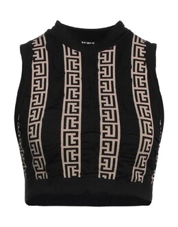 Balmain: Чёрный топ 