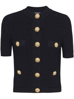 Balmain: Короткий кардиган 