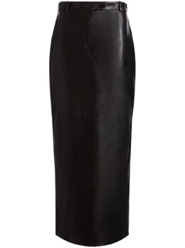 Bally: Кожаная юбка 