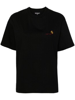 Carhartt WIP: Чёрная футболка  American