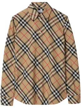 Burberry: Рубашка в клетку 