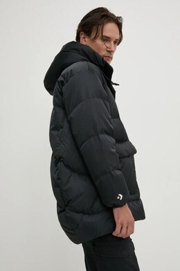 Converse: Чёрный пуховик 
