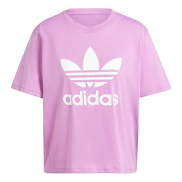 Adidas: Фиолетовая футболка  Adicolor