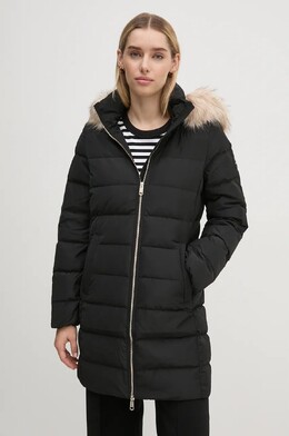 Tommy Hilfiger: Чёрный пуховик 