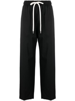MM6 Maison Margiela: Чёрные брюки 