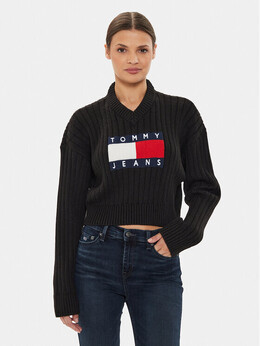 Tommy Hilfiger: Чёрный свитер 