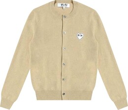 Comme Des Garçons Play: Бежевый кардиган  Heart