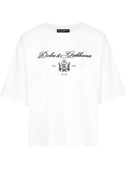 Dolce & Gabbana: Белая футболка 