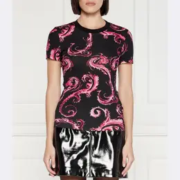 Versace: Обтягивающая футболка 