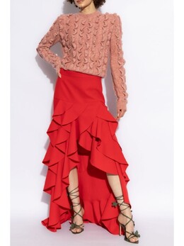 Moschino: Розовый свитер 