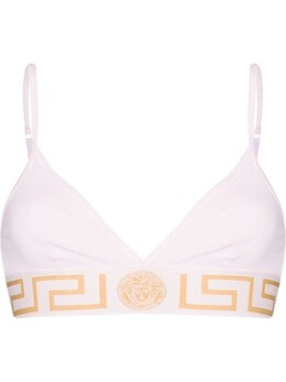 Versace: Розовый бюстгальтер  Greca