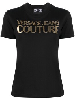 Versace Jeans Couture: Чёрная футболка 