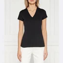 Armani Exchange: Чёрная футболка 