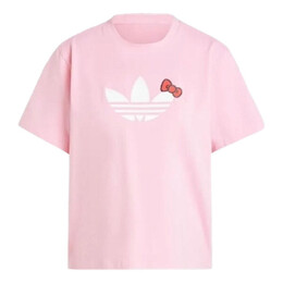 Adidas: Розовая футболка 