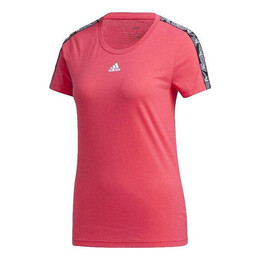 Adidas: Розовая футболка 