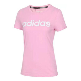 Adidas: Розовая футболка 