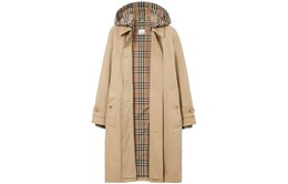 Burberry: Пальто цвета хаки 
