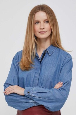 DKNY: Джинсовая блуза 