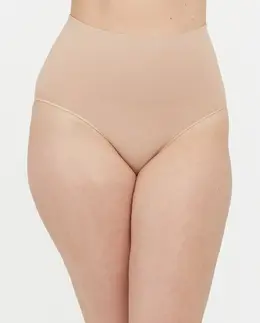 Spanx: Бежевые трусы 