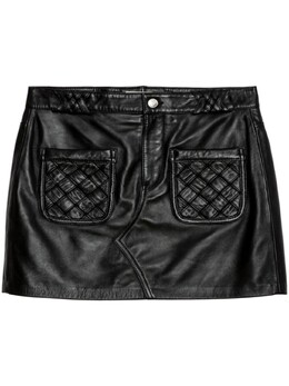 Zadig&Voltaire: Кожаная юбка 