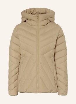 Tommy Hilfiger: Бежевый пуховик 