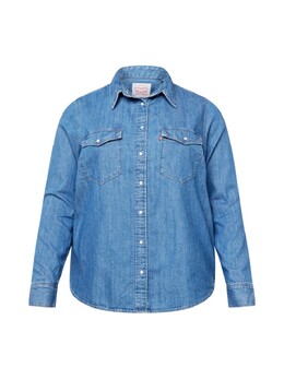 Levi's: Синяя блуза 