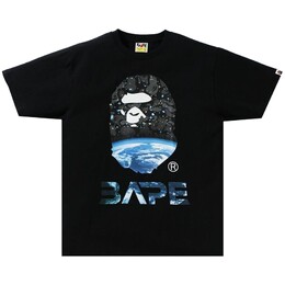 A BATHING APE: Чёрная футболка 