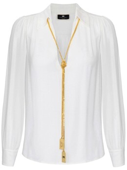 Elisabetta Franchi: Белая блуза 
