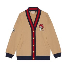 Gucci: Кардиган с вышивкой 