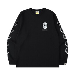 A BATHING APE: Футболка с длинным рукавом 