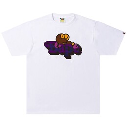 A BATHING APE: Белая футболка 