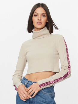 Calvin Klein: Свитер с высоким воротником 