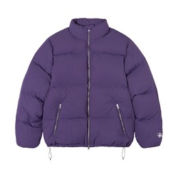 Stussy: Фиолетовый пуховик 