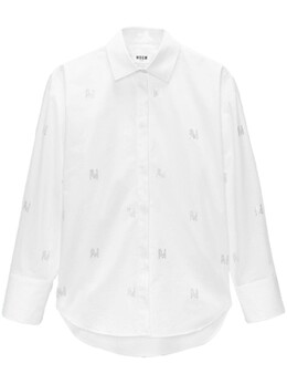 MSGM: Белая рубашка 