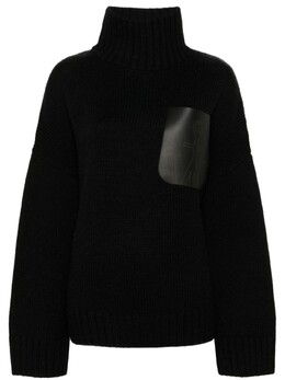 JW Anderson: Кожаный свитер 
