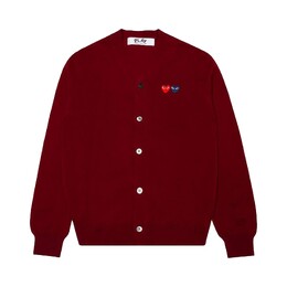 Comme des Garçons: Бордовый кардиган 