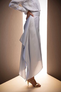 Brandon Maxwell: Голубое платье 