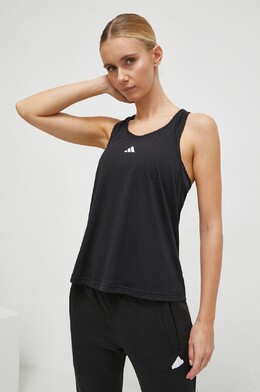 adidas Performance: Чёрный топ 