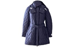 Burberry: Пальто с поясом 