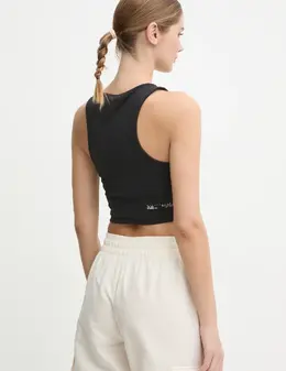 Adidas: Чёрный топ 