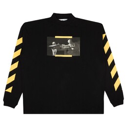 Off-White: Чёрная футболка  Caravaggio