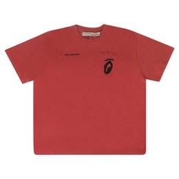 Off-White: Красная футболка  Arrow