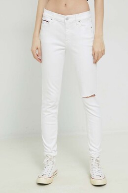 Tommy Jeans: Белые джинсы 