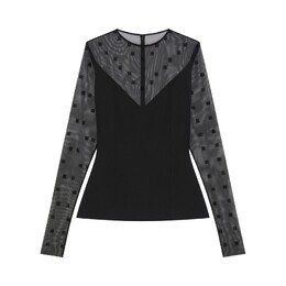 Givenchy: Топ  4G с длинным рукавом